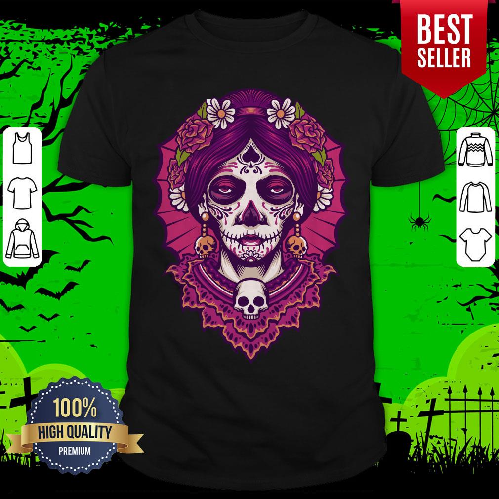 Dia De Los Muertos Day Dead Sugar Skull Women Shirt