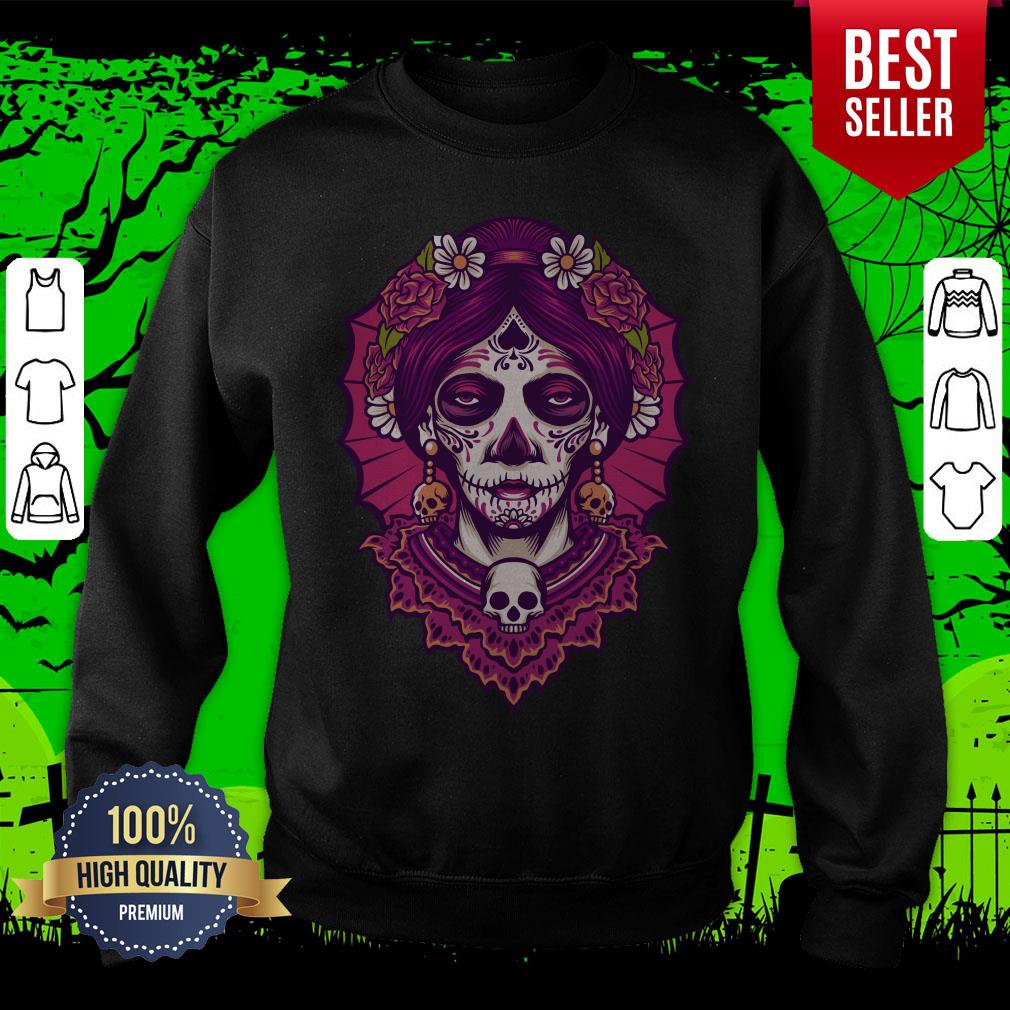 Dia De Los Muertos Day Dead Sugar Skull Women Shirt