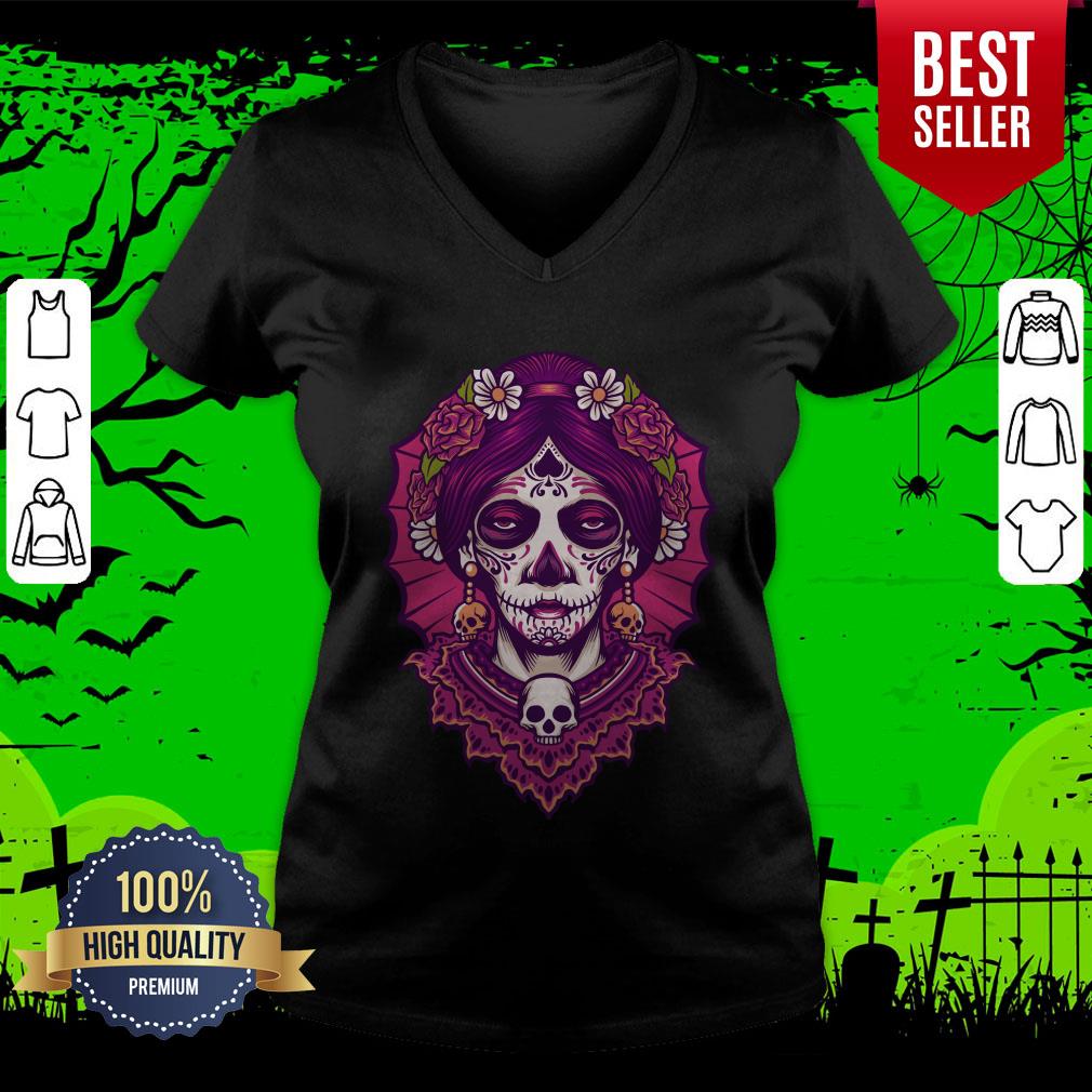 Dia De Los Muertos Day Dead Sugar Skull Women Shirt
