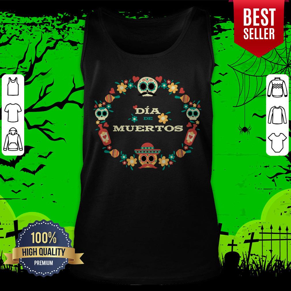 Dia De Muertos Day Of Dead Sugar Skull In Mexican Shirt