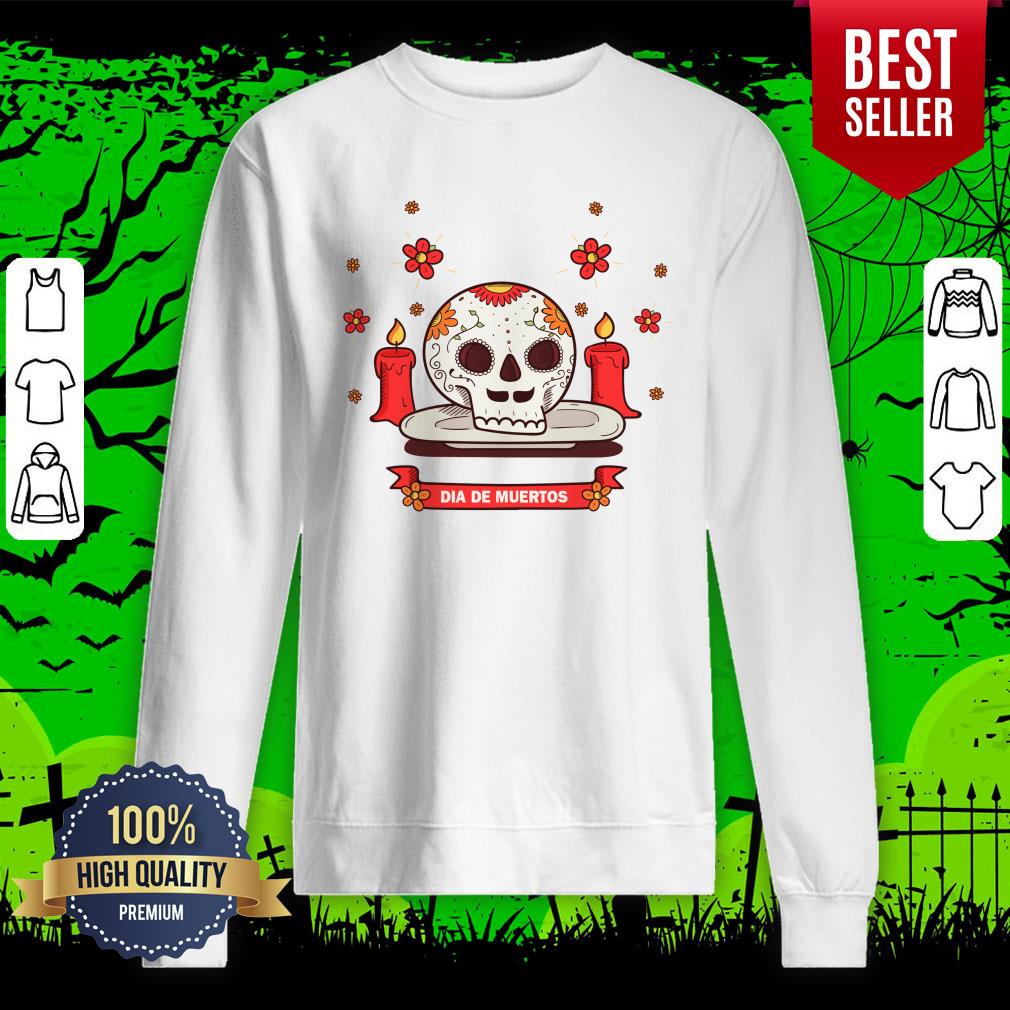 Dia De Muertos Sugar Skull Happy Mexican Holiday Shirt