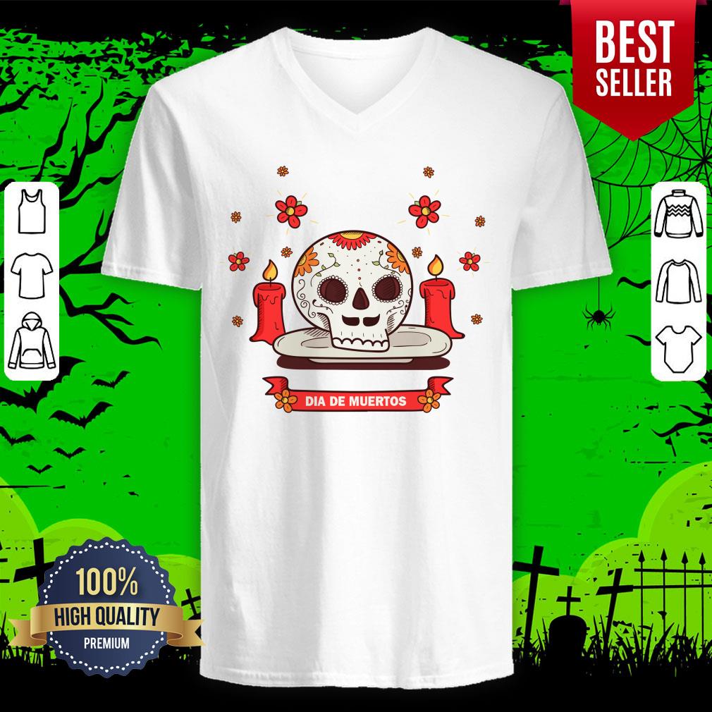 Dia De Muertos Sugar Skull Happy Mexican Holiday Shirt