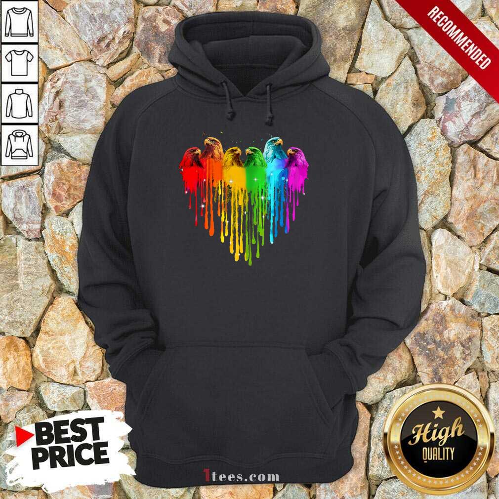 Eagle Bird Heart LGBT Shirt