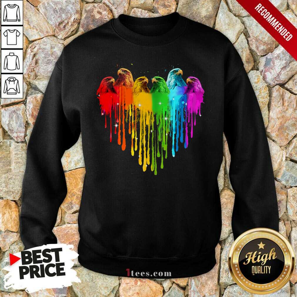 Eagle Bird Heart LGBT Shirt