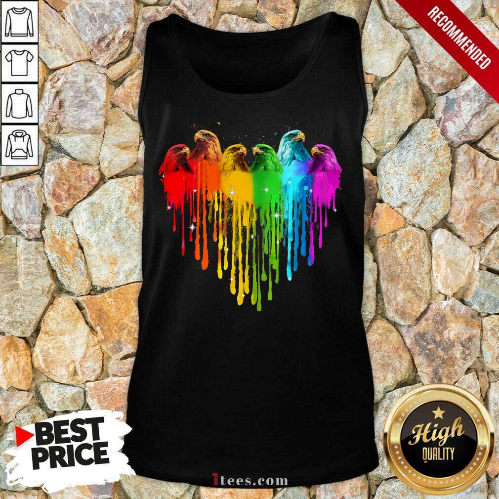 Eagle Bird Heart LGBT Shirt