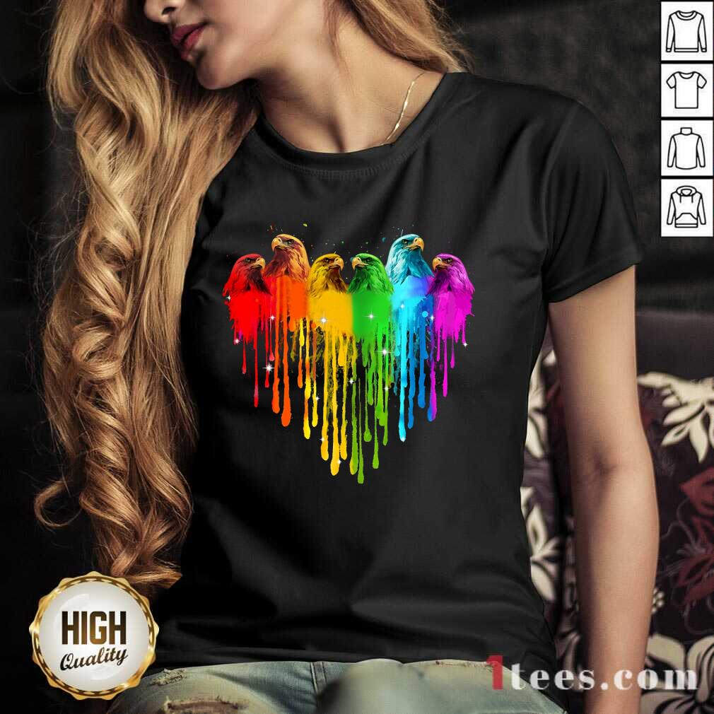 Eagle Bird Heart LGBT Shirt