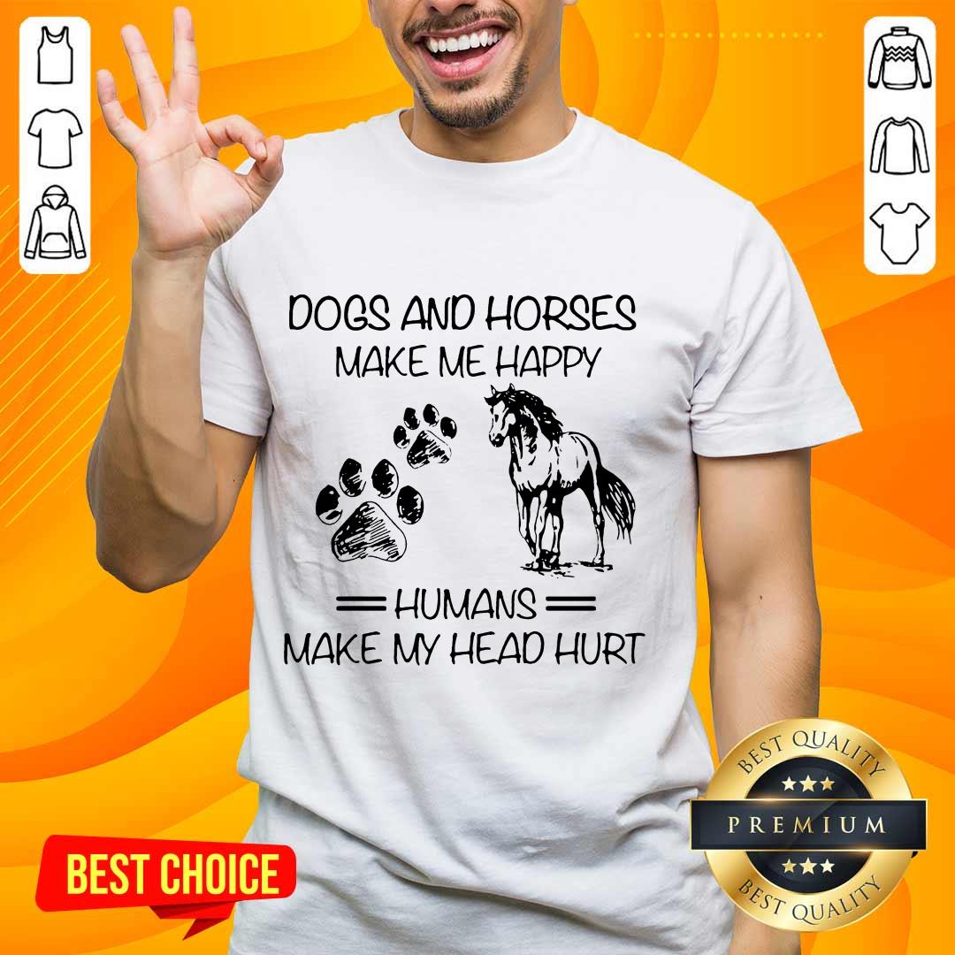 Ecstatic Dogs And Horses Humans Shirt
