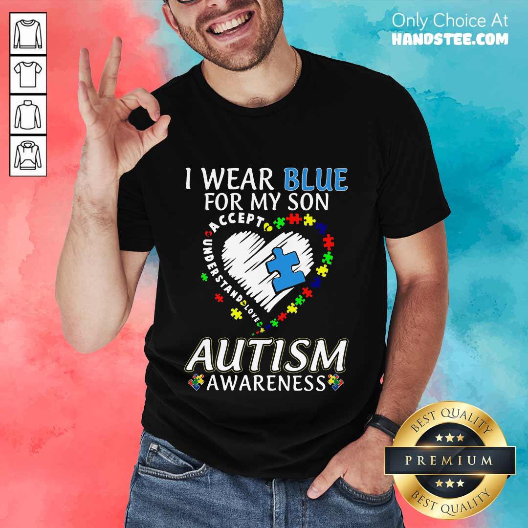 Ecstatic I Wear Blue For My Son Shirt