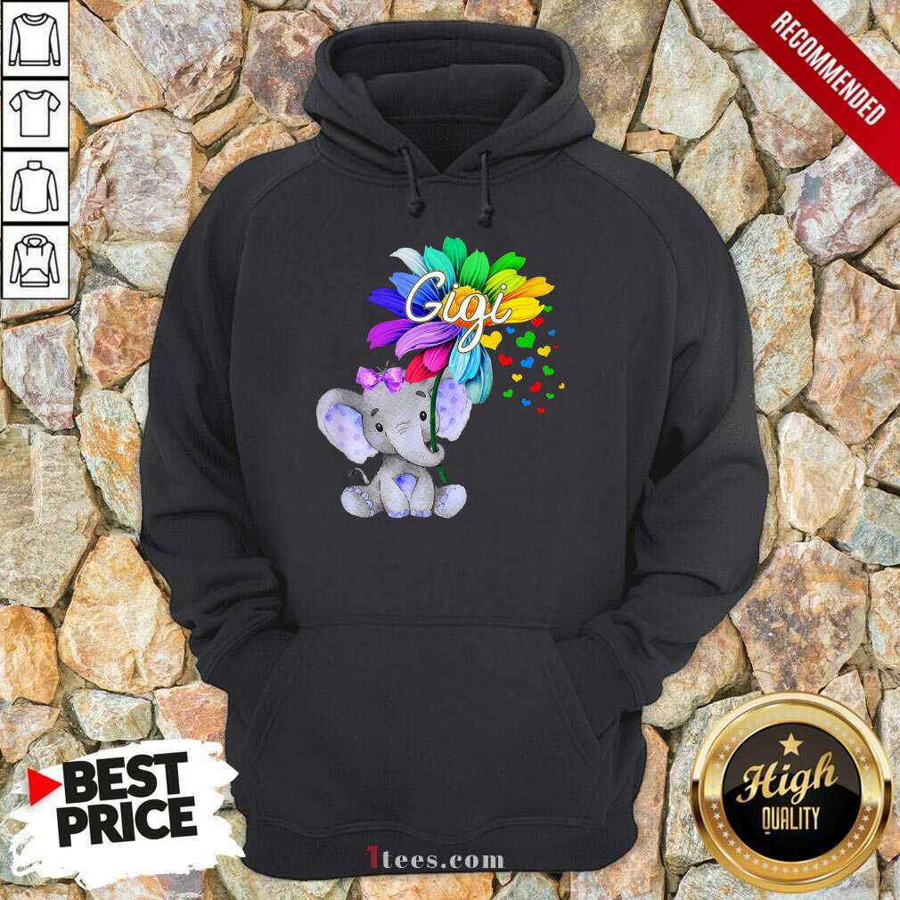 Elephant Gigi Flower LGBT Shirt