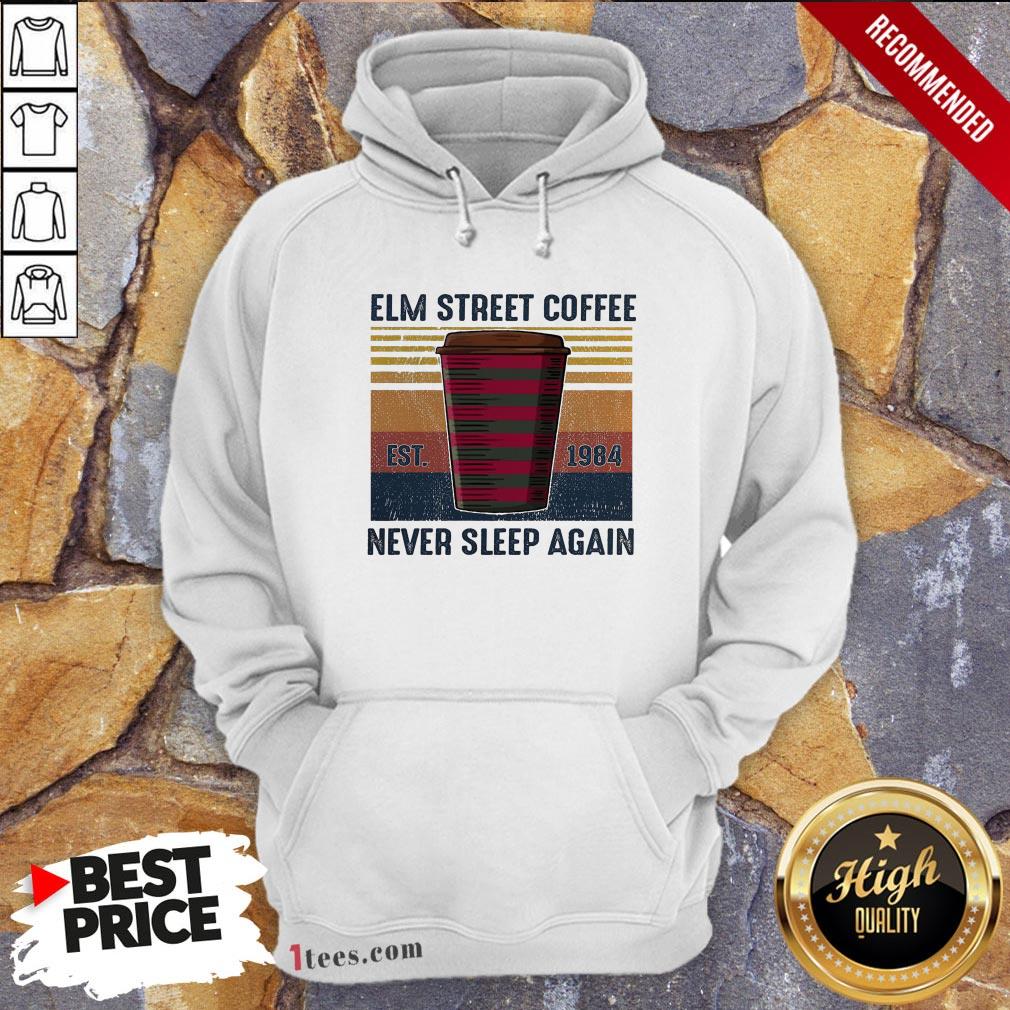 Elm Street Coffee Est 1984 Never Sleep Again Vintage Shirt