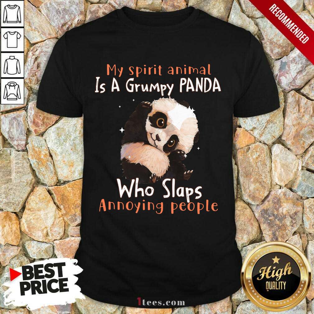Enthusiastic Spirit Animal A Grumpy Panda Shirt