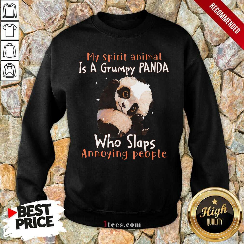 Enthusiastic Spirit Animal A Grumpy Panda Shirt