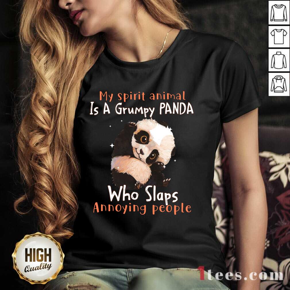 Enthusiastic Spirit Animal A Grumpy Panda Shirt