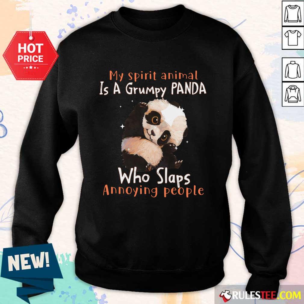 Enthusiastic Spirit Animal Grumpy Panda Shirt