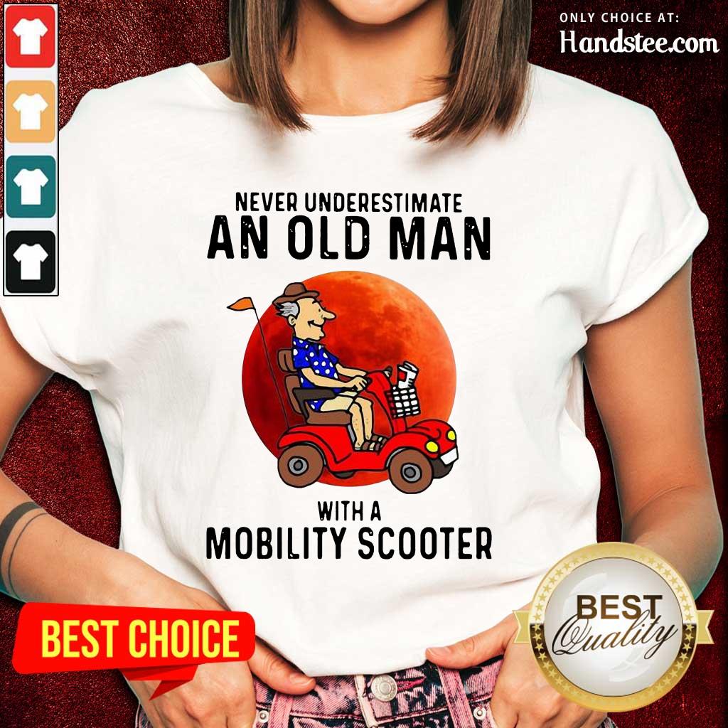 Excited Old Man A Mobility Scooter 1 Shirt