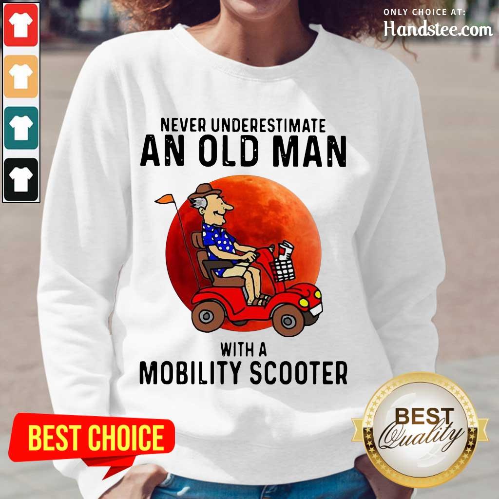Excited Old Man A Mobility Scooter 1 Shirt