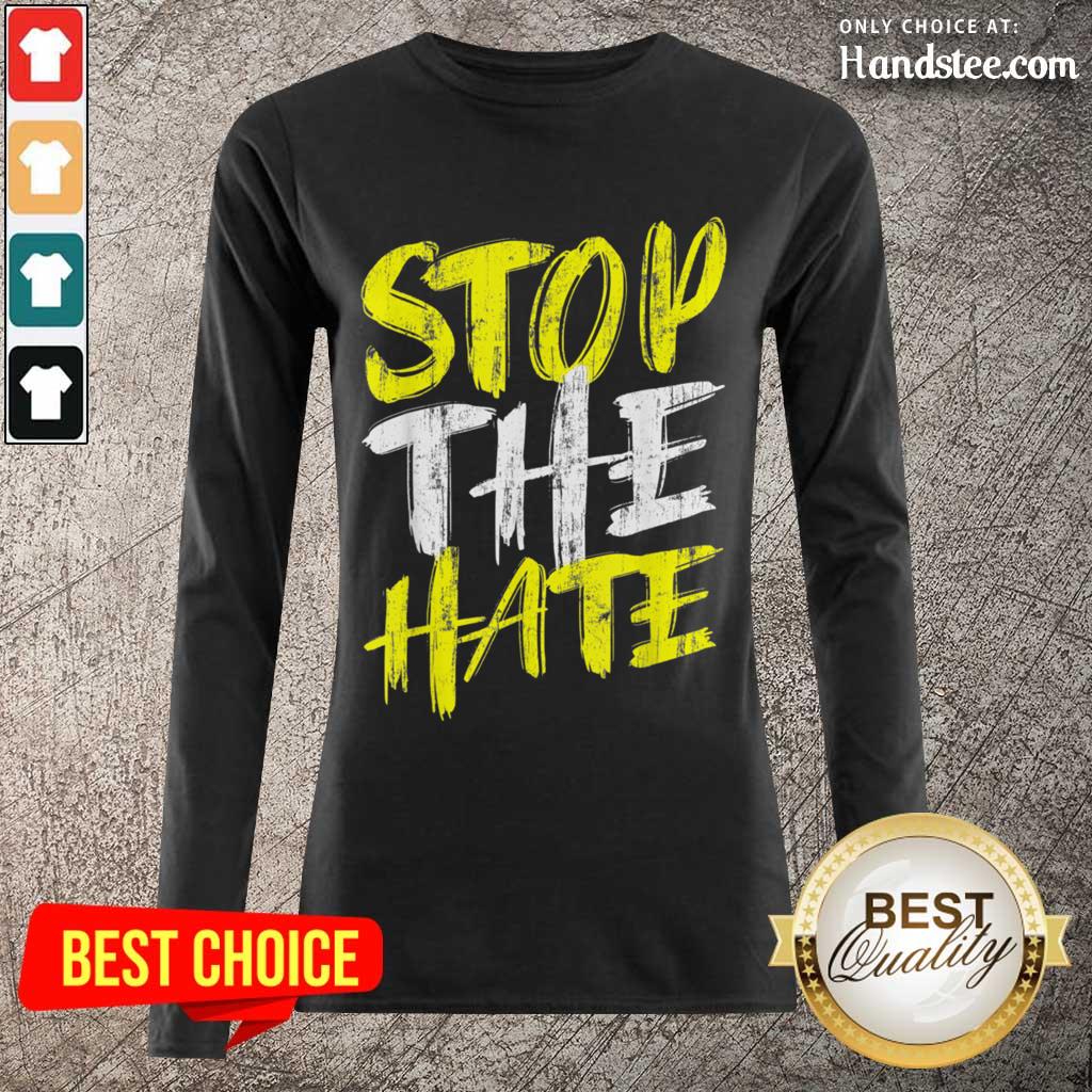 Excited Stop The Hate Asian Comfortable Shirt