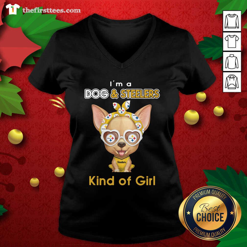 Cute Chihuahua I’m A Dogs And Steelers Kind Of Girl Shirt