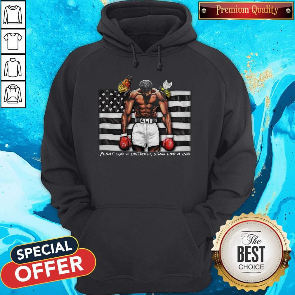 Float Like A Butterfly Sting Like A Bee Flag Shirt