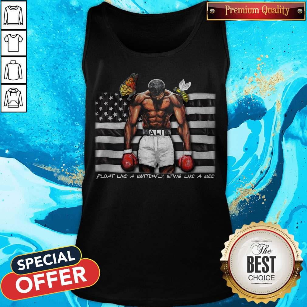 Float Like A Butterfly Sting Like A Bee Flag Shirt