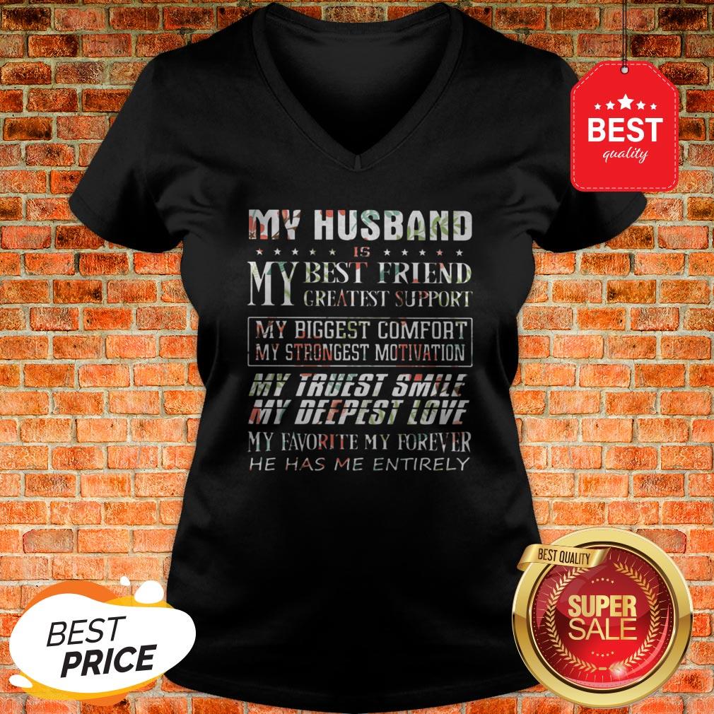 Flower My Husband Is My Best Friend Greatest Support My Biggest Shirt