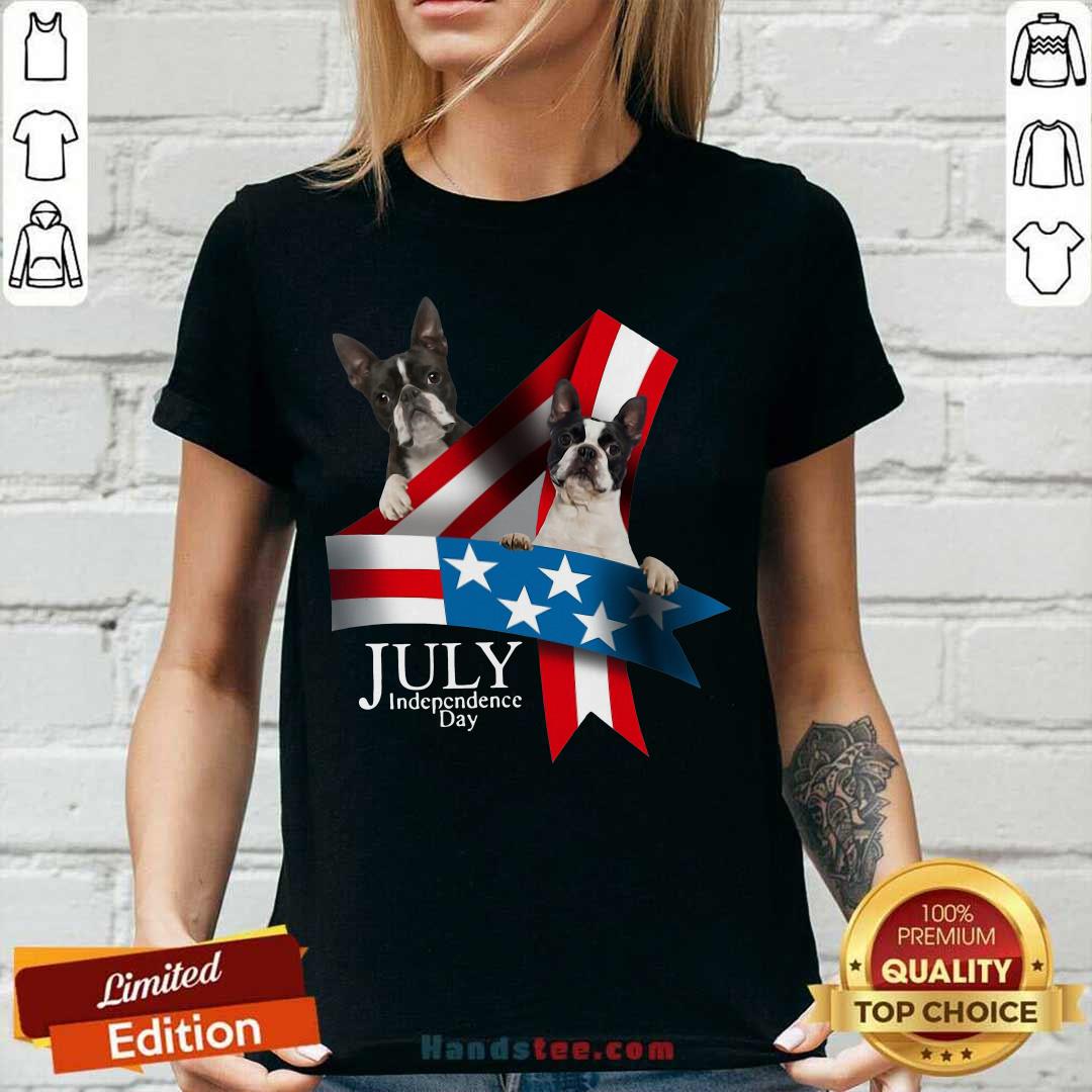 Funny American Flag French Bulldog 4 Of July Independence Day Shirt