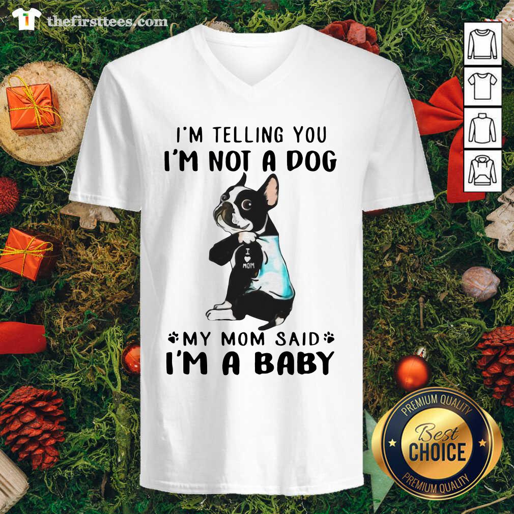 funny-boston-terrier-im-telling-you-im-not-a-dog-my-mom-said-im-a-baby-v-neck.jpg