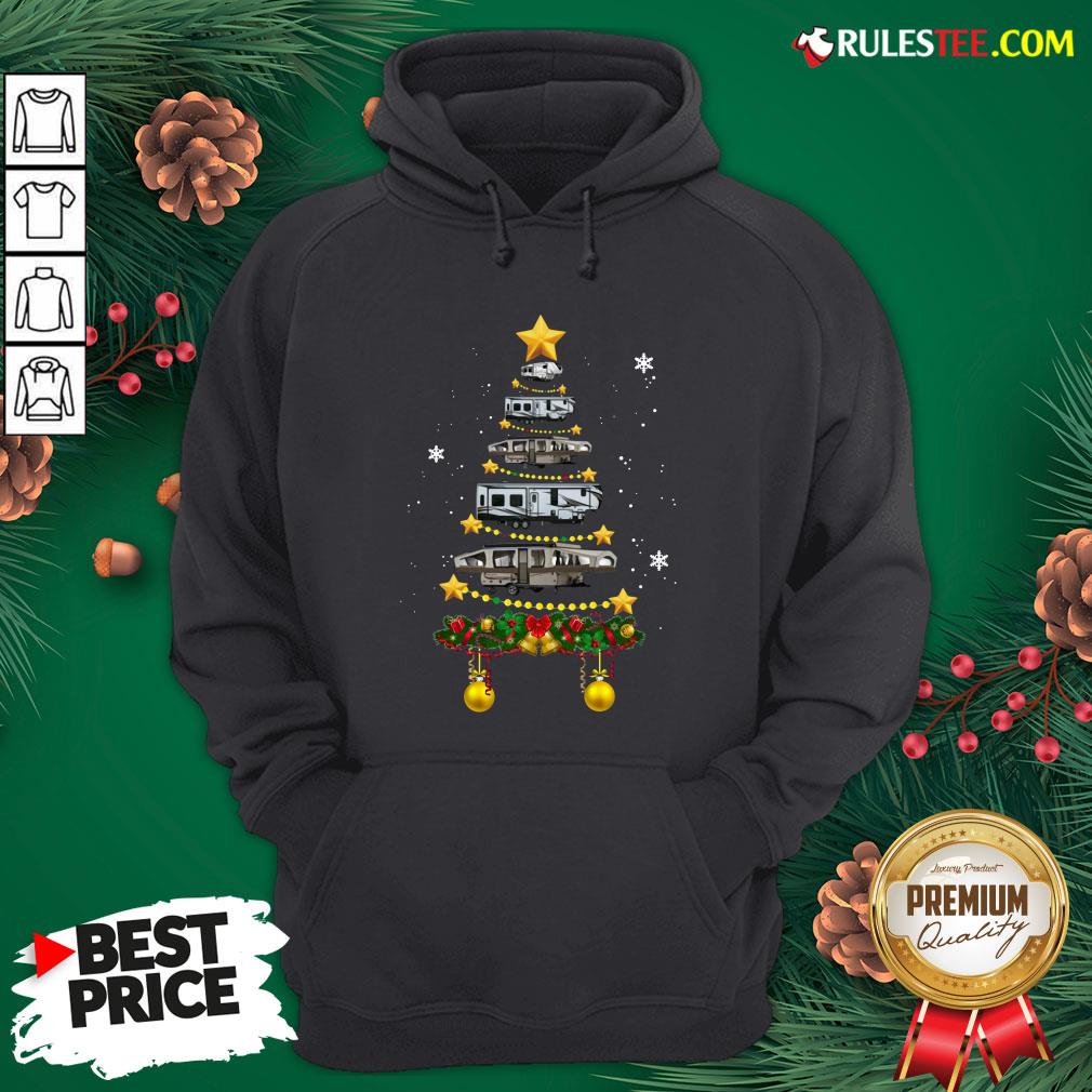 Funny Camping Car Christmas Tree Shirt