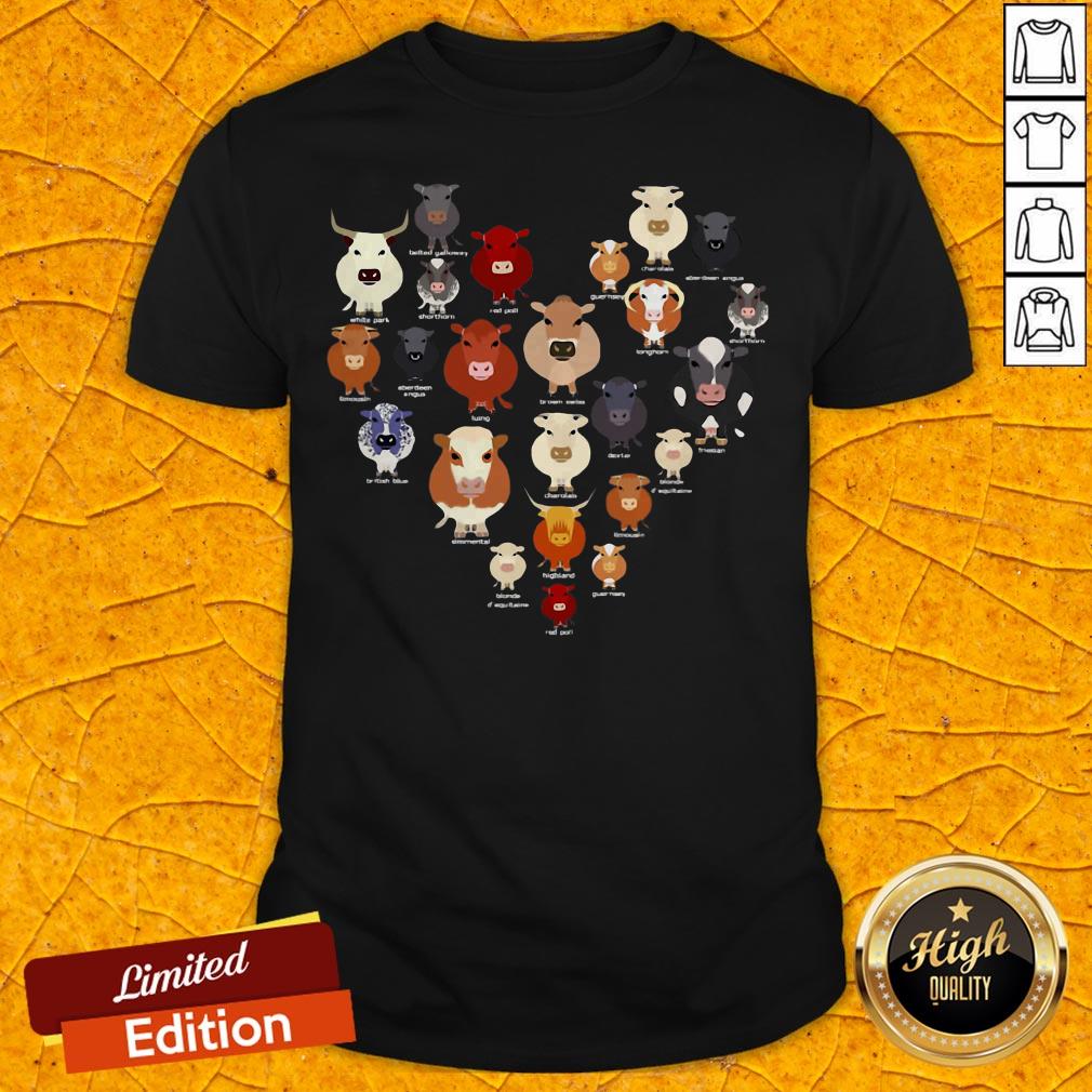 Funny Cow Heart Shirt