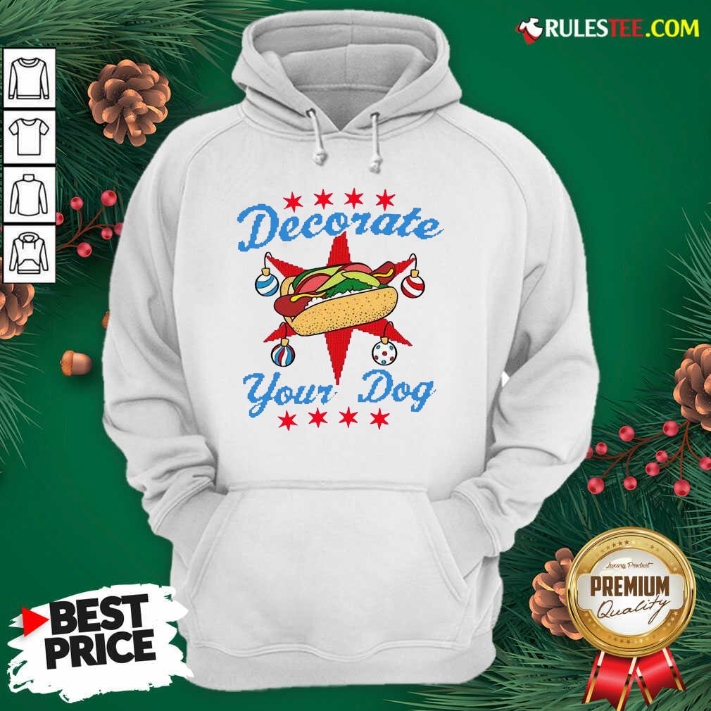Funny Decorate Your Dog Hot Dog Merry Christmas Shirt