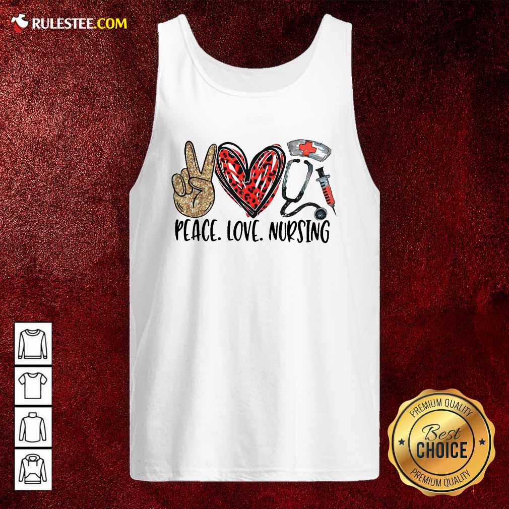 Funny Diamond Peace Love And Nursing 2021 Shirt