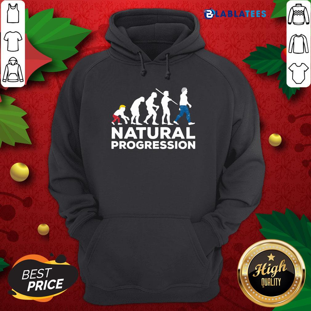 Funny Evolution Anti Trump Natural Progression 2020 Shirt
