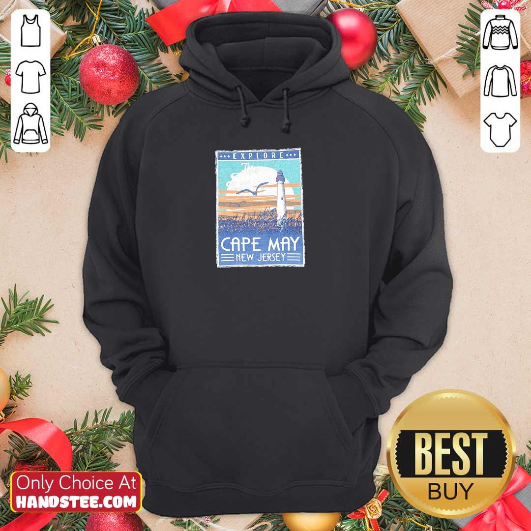 Funny Explore Cape May New Jersey Lighthouse Poster Shirt