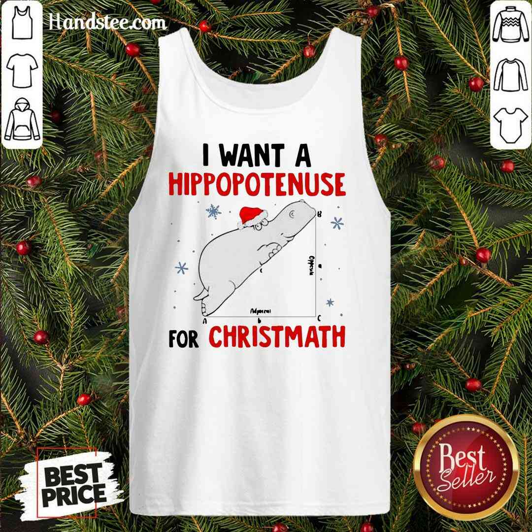 Funny I Want A Hippopotenuse For Christmath Shirt