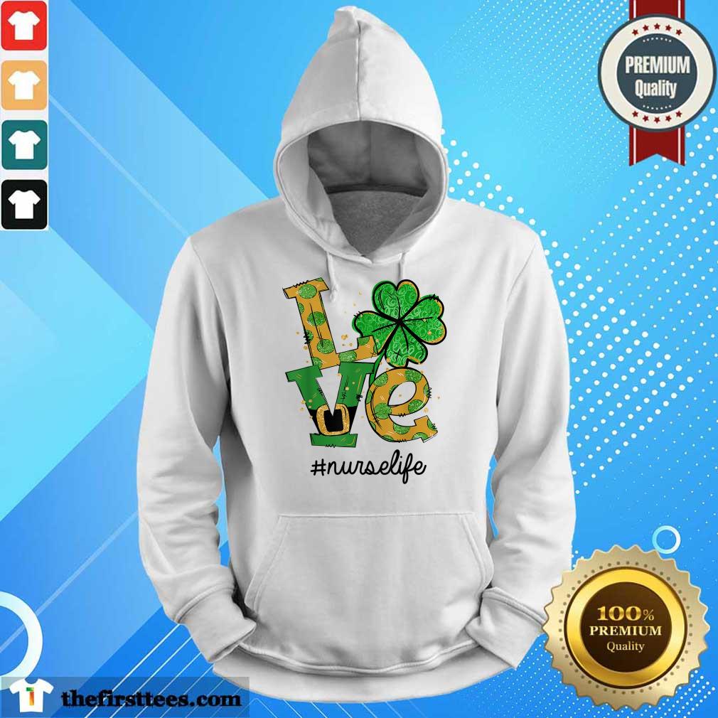 Funny Love Shamrock Nurse Life Funny St Patrick’s Day Shirt