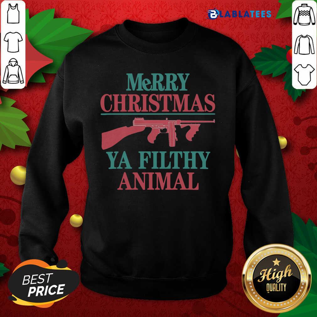 Funny Merry Christmas Ya Filthy Animal Shirt