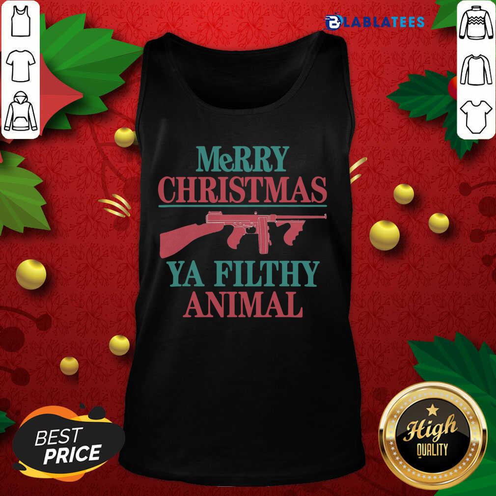 Funny Merry Christmas Ya Filthy Animal Shirt