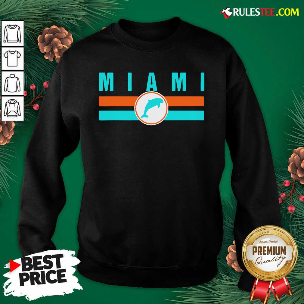 Funny MIA Miami Local Standard MIA Retro Dolphin Miami FL Shirt