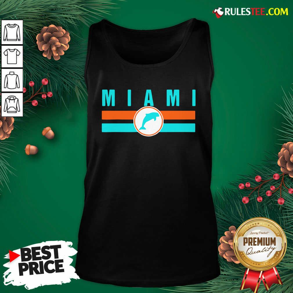 Funny MIA Miami Local Standard MIA Retro Dolphin Miami FL Shirt