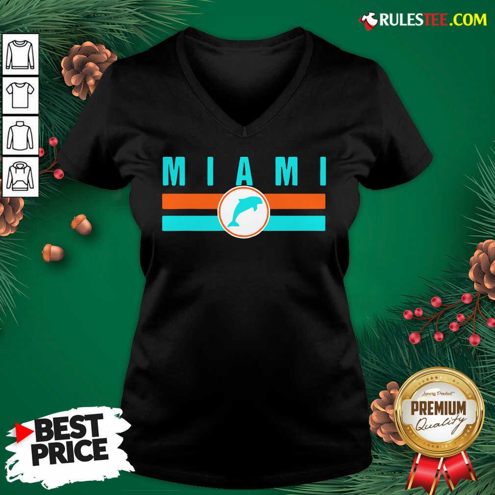 Funny MIA Miami Local Standard MIA Retro Dolphin Miami FL Shirt