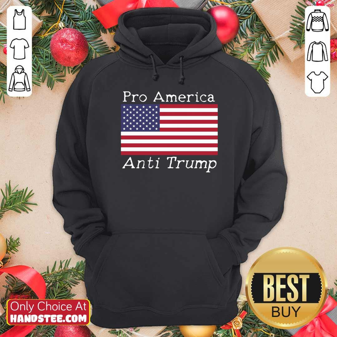 Funny Pro America Anti Trump American Flag Shirt