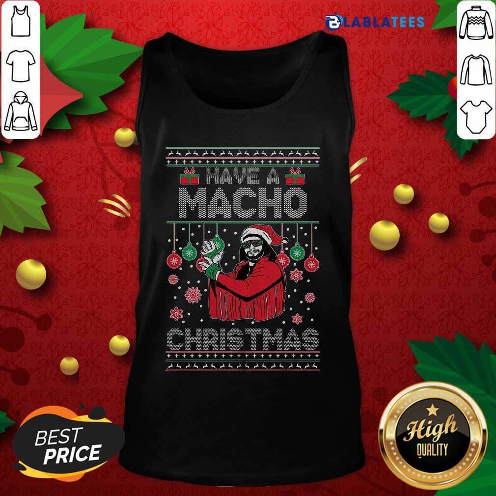 Funny Randy Savage Have A Macho Christmas Ugly Shirt