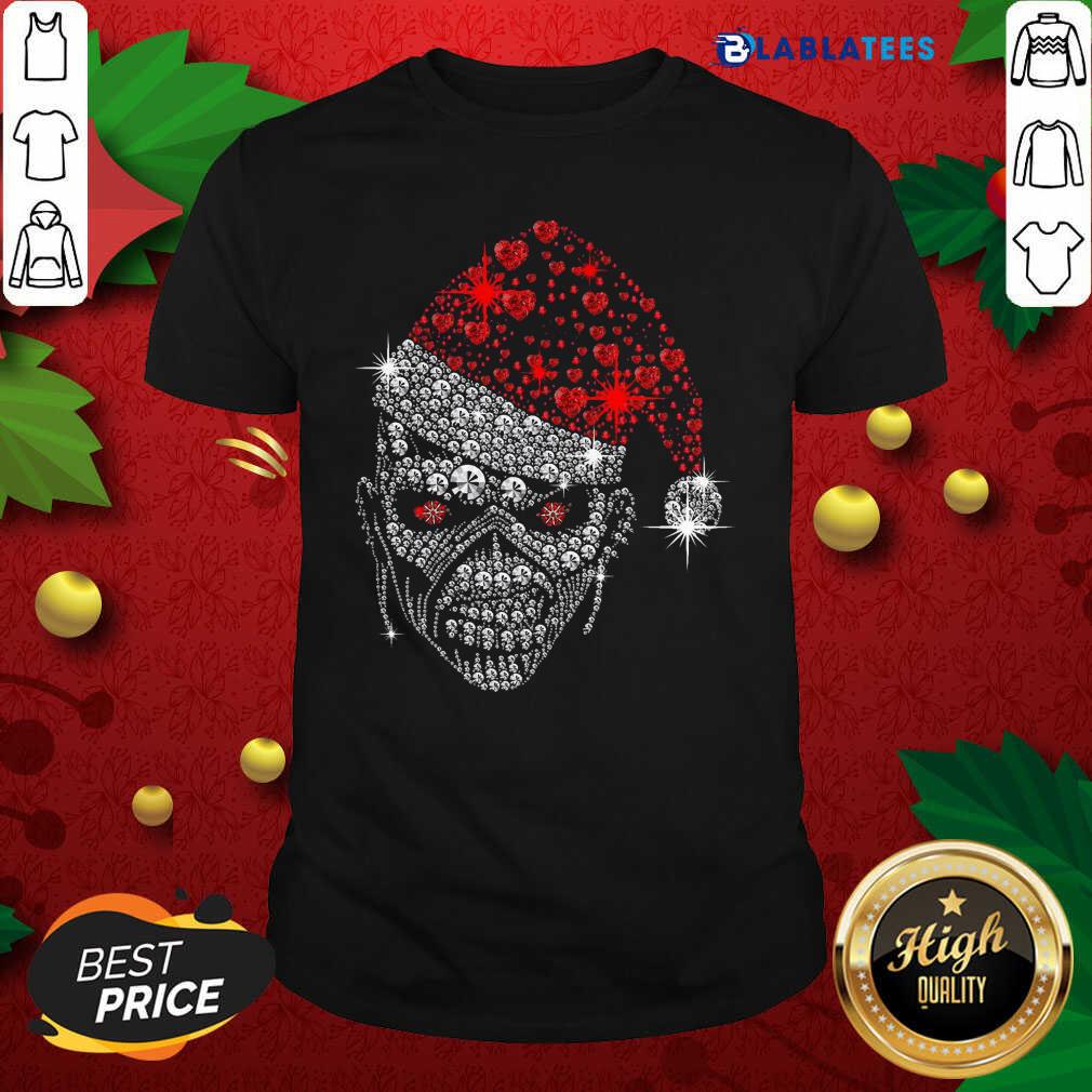 Funny Santa Skull Diamond Christmas Shirt