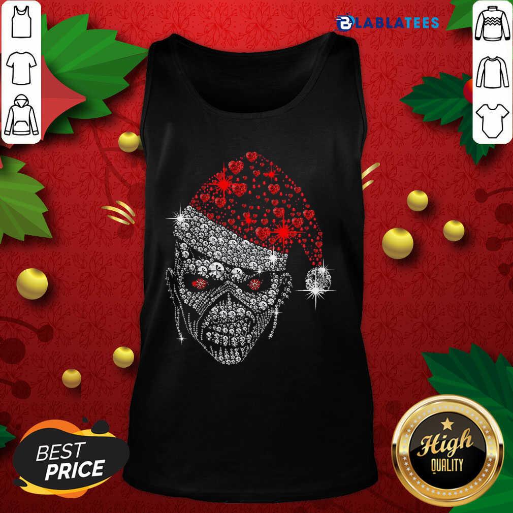 Funny Santa Skull Diamond Christmas Shirt
