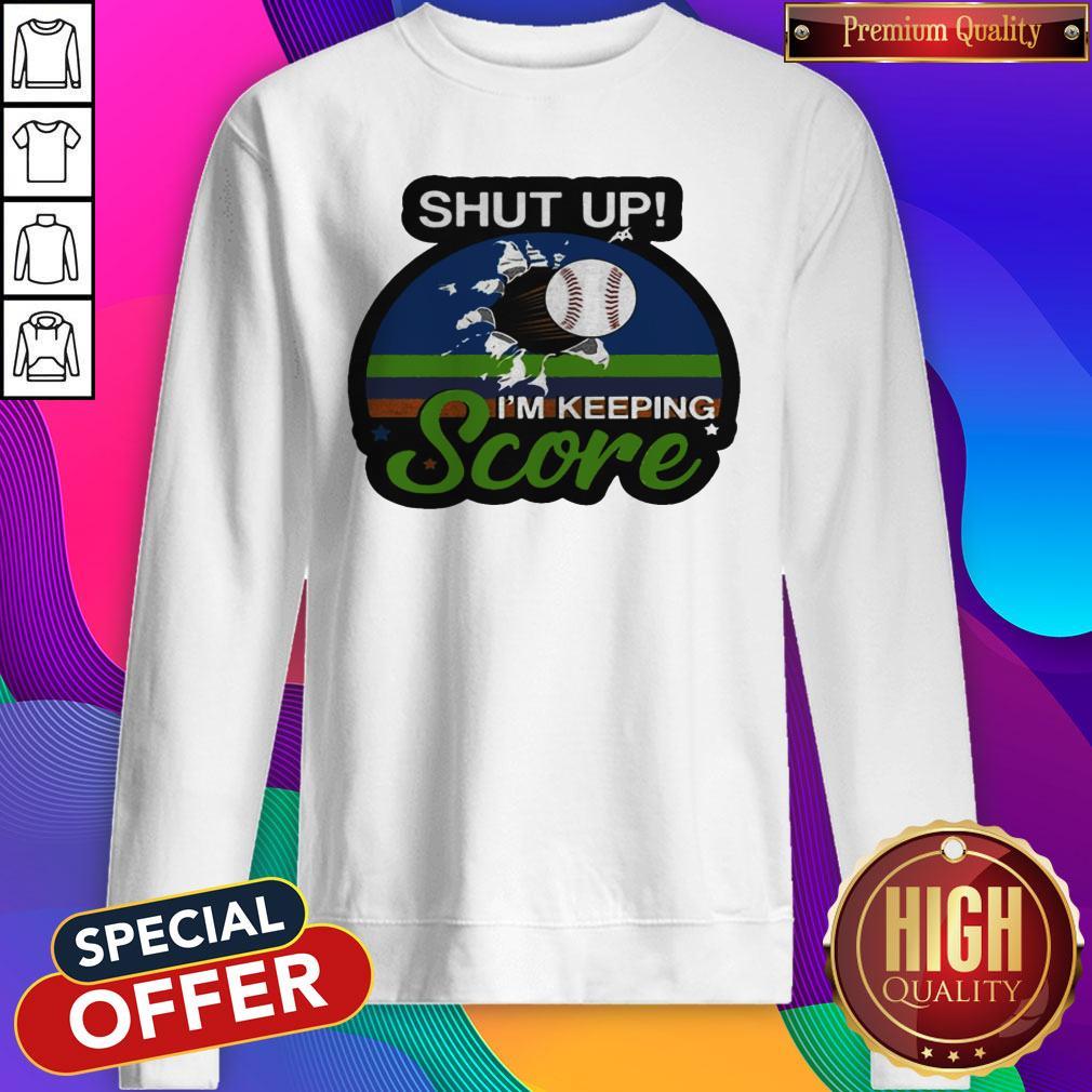 Funny Shut Up I’m Keeping Score Vintage Retro Shirt