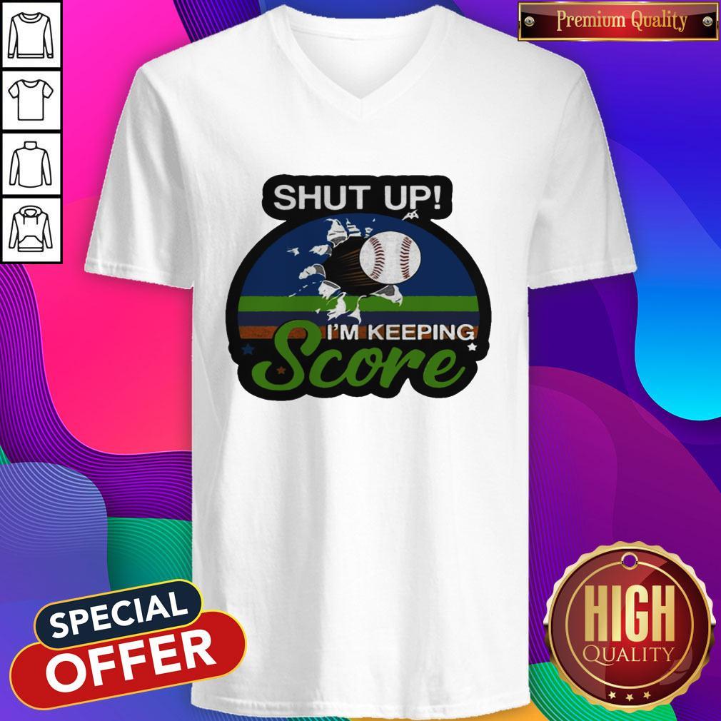 Funny Shut Up I’m Keeping Score Vintage Retro Shirt