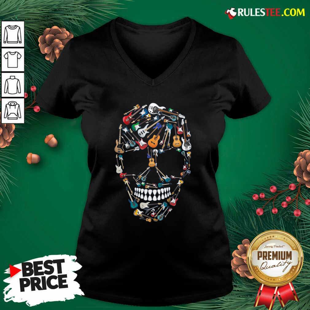 Funny Skull Guitars Shirt