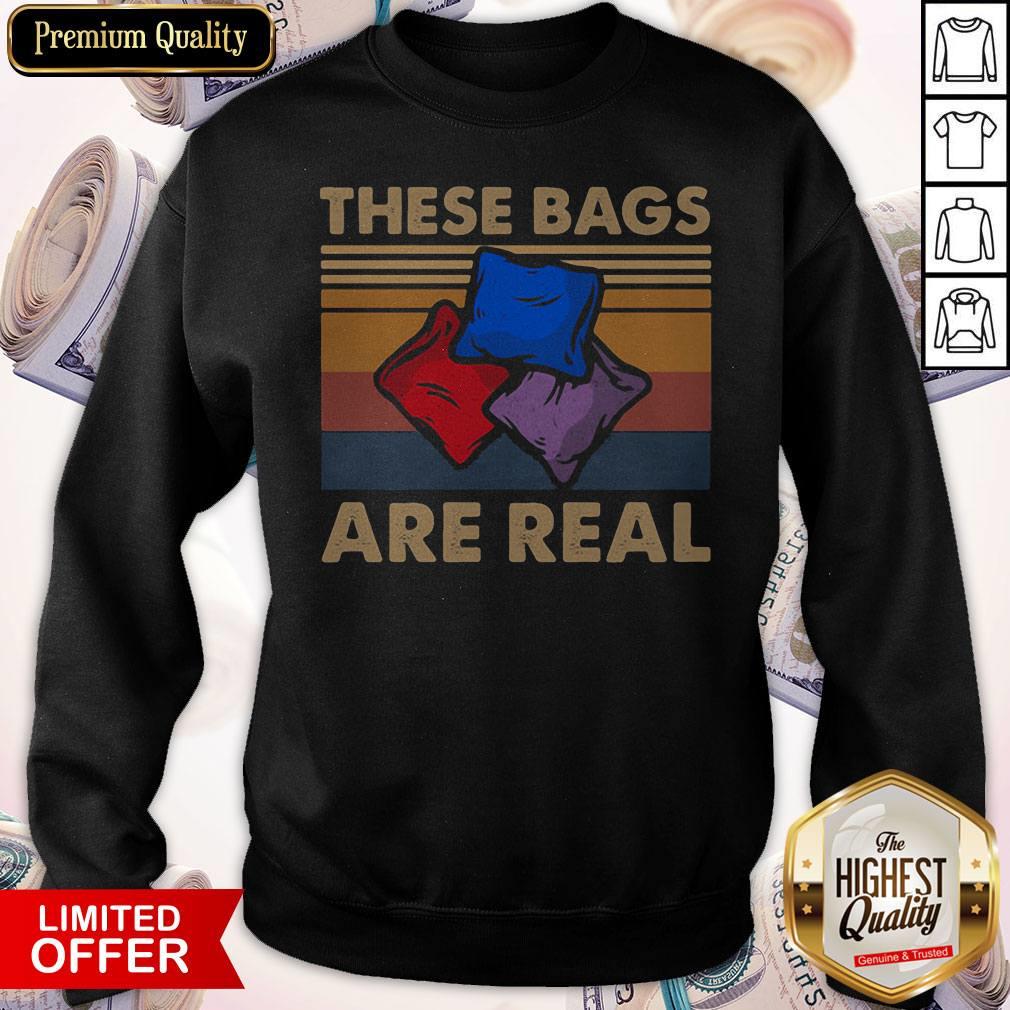 Funny These Bags Are Real Vintage Retro Shirt