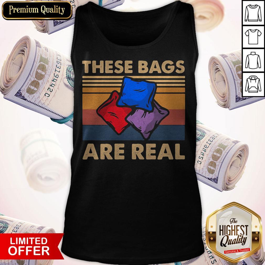 Funny These Bags Are Real Vintage Retro Shirt