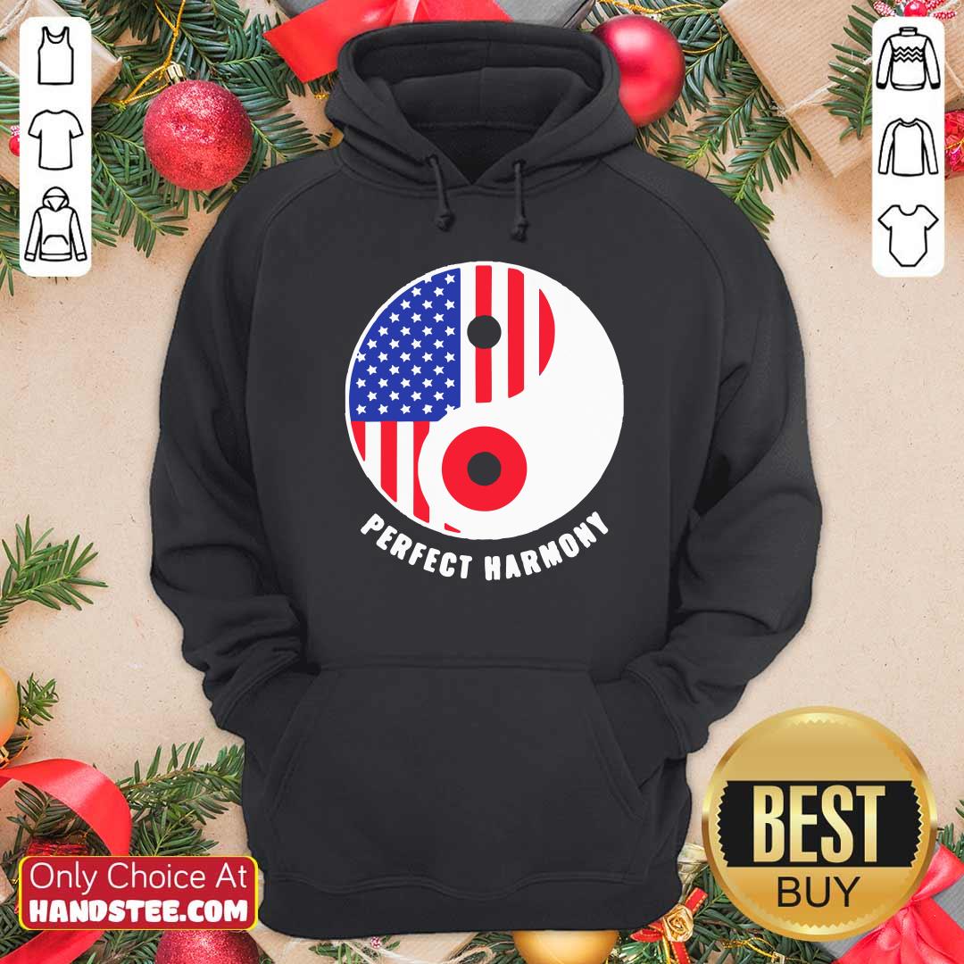 Funny USA Japan Ying Yang Heritage For Proud Japanese American Flag Shirt